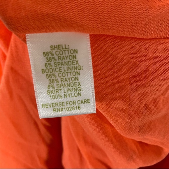 Garnet Hill Goddess Siren Knit Dress Coral Surplice - Picture 9 of 10